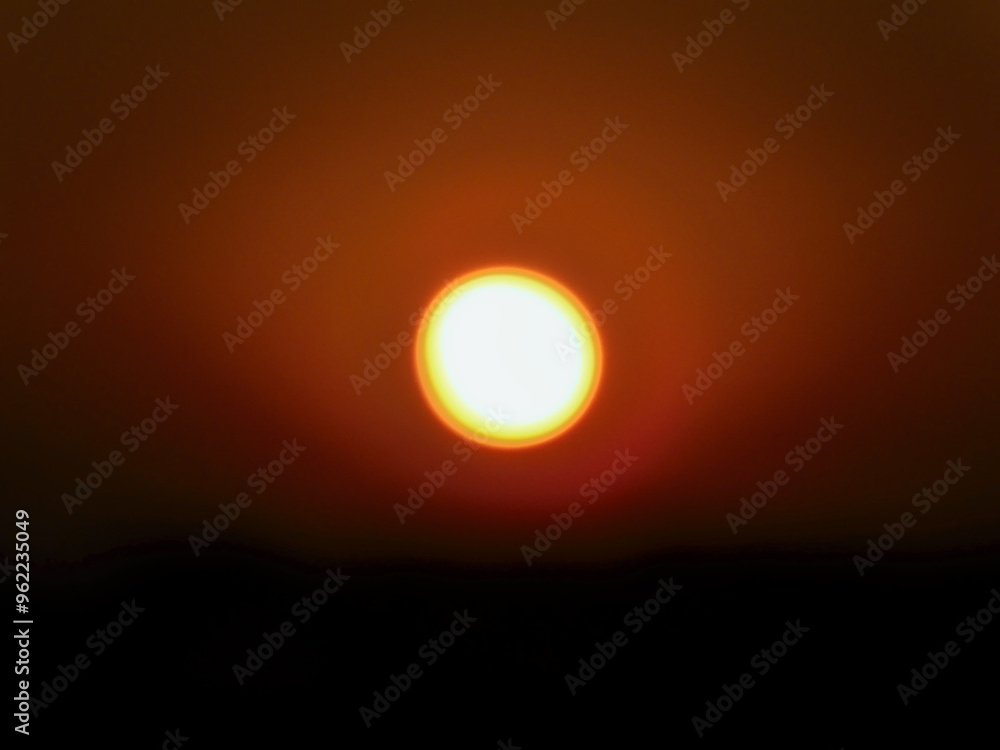 Ein Sonnenaufgang über dem Dorf Ein Sonnenaufgang über dem Dorf