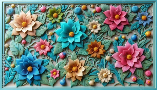 Bunte Blumen Hintergrund