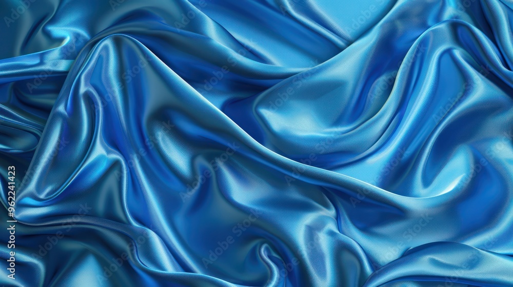 Obraz premium Abstract Blue Satin Texture