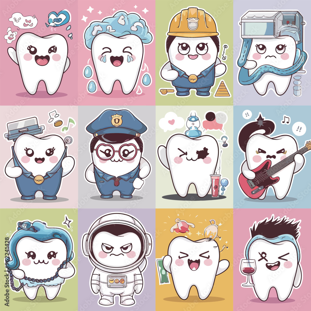 Fototapeta premium 2d vector illustration emoji emote for social media icon for fruits and animals cute character 