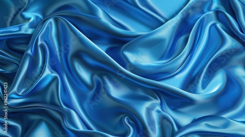 Abstract Blue Satin Texture