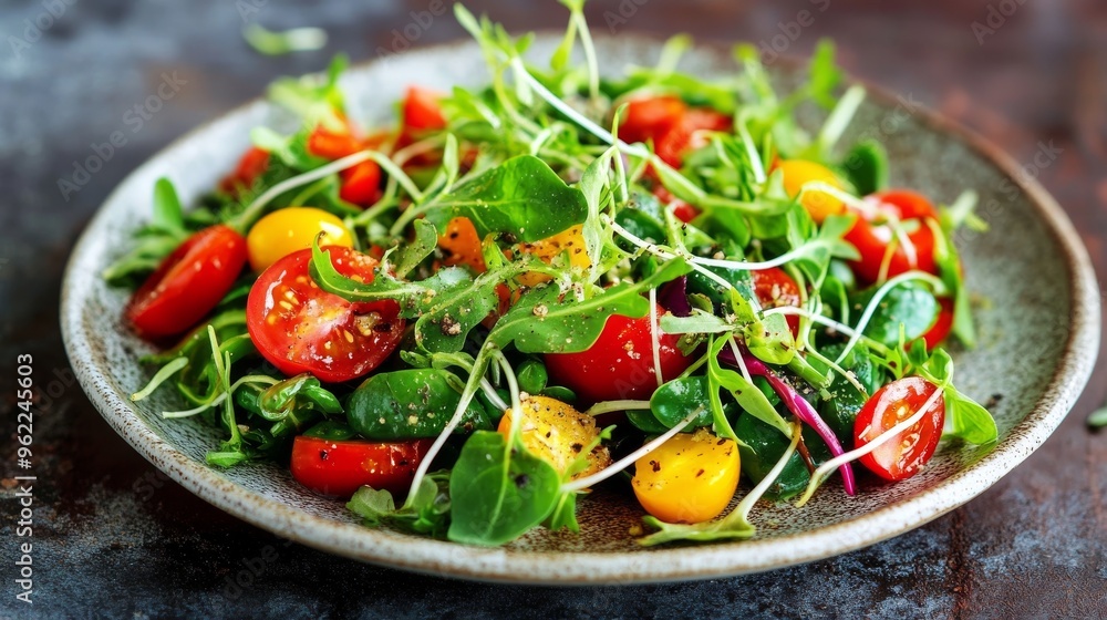 Springy salad with seeds Springy salad with seeds