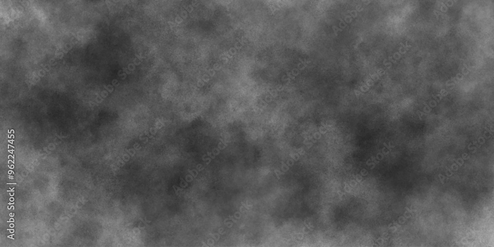 Abstract background with black paper texture and white watercolor painting background. Black, grey Sky with white cloud. Abstract background with black paper texture and white watercolor painting background. Black, grey Sky with white cloud.