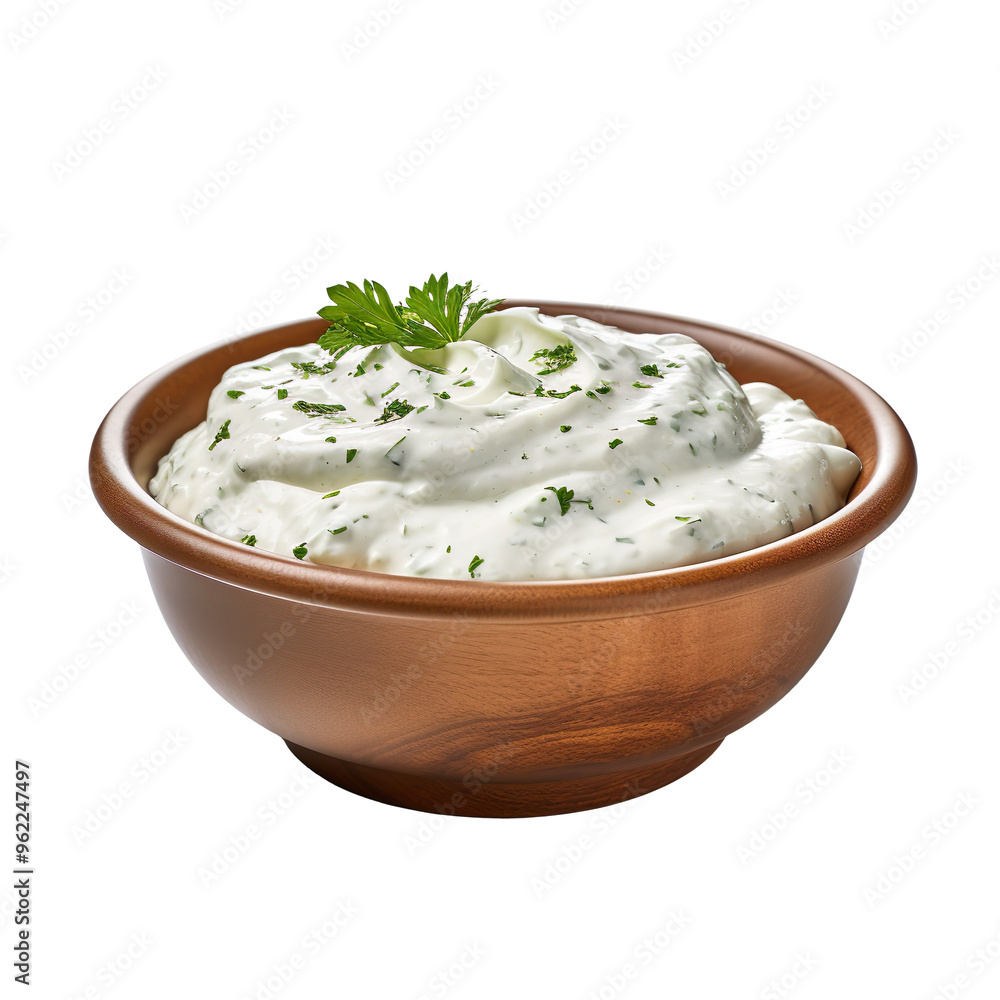 Tartar sauce in a bowl isolated on transparent and white background Tartar sauce in a bowl isolated on transparent and white background