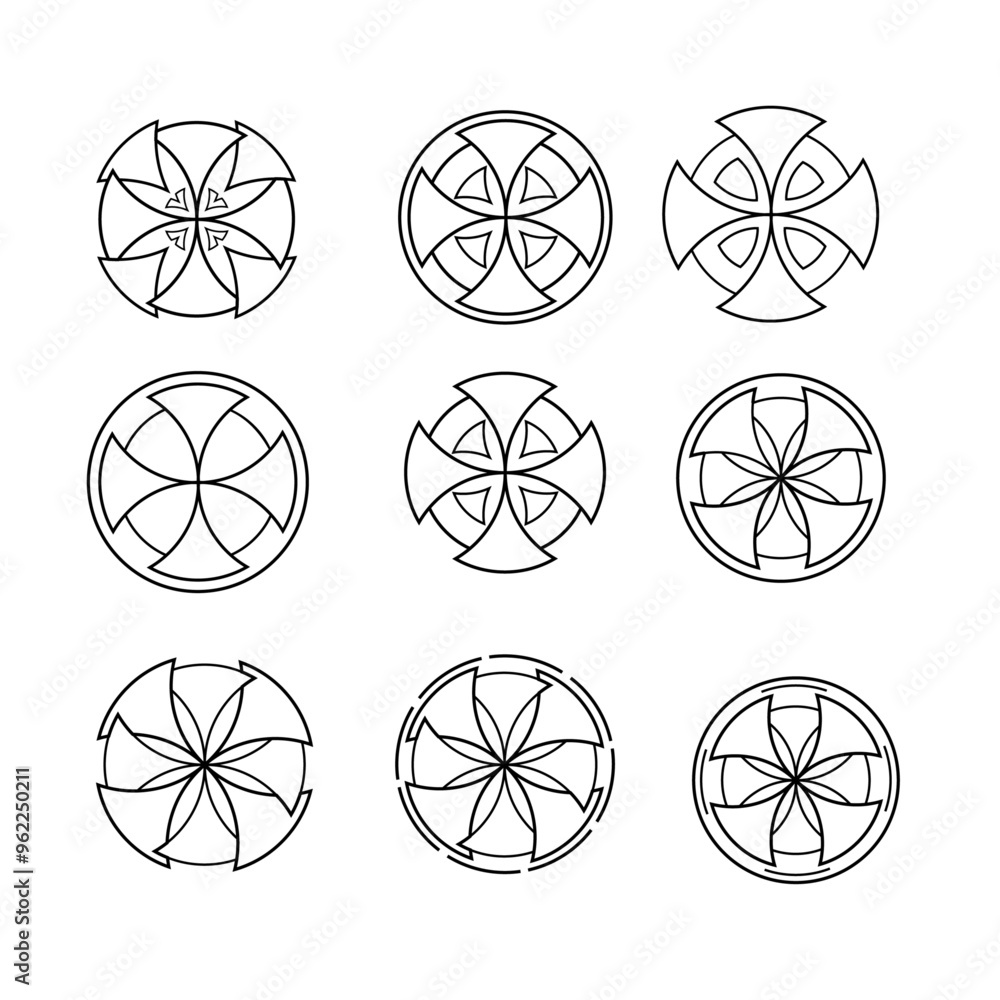 round icon, abstract icon. symbol . round icon, abstract icon. symbol .
