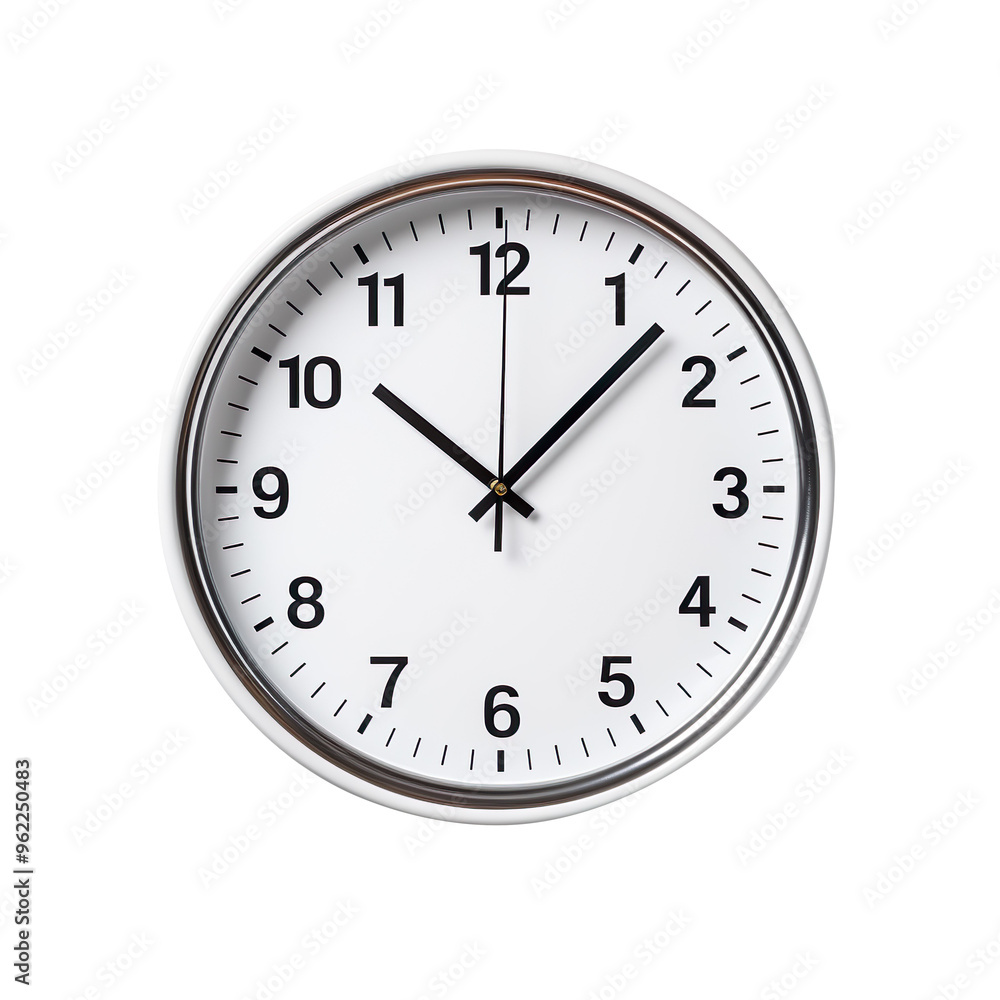 Wall clock isolated on transparent and white background Wall clock isolated on transparent and white background
