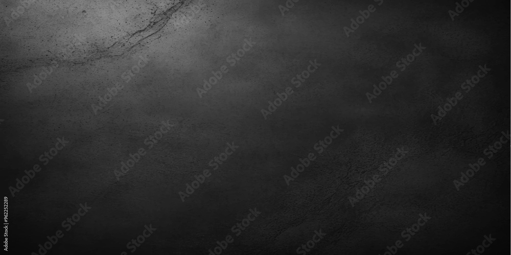 Fototapeta premium Dark black grunge textured concrete background. Textured dark grey concrete background. Abstract black grunge wall texture background. concrete black textured background vector illustration.