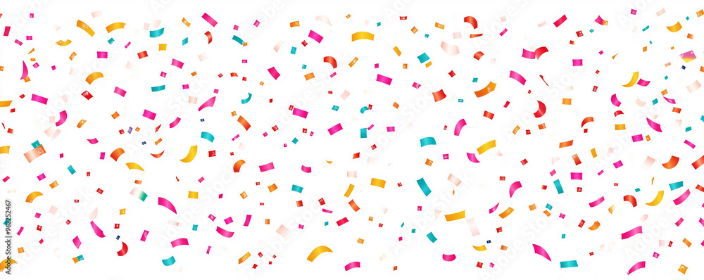 Bright colorful confetti falling on white backdrop, festive party decorations, cheerful atmosphere, vibrant ribbon streamers, holiday celebration, joyful mood, fun event, excitement and happiness
Bright colorful confetti falling on white backdrop, festive party decorations, cheerful atmosphere, vibrant ribbon streamers, holiday celebration, joyful mood, fun event, excitement and happiness