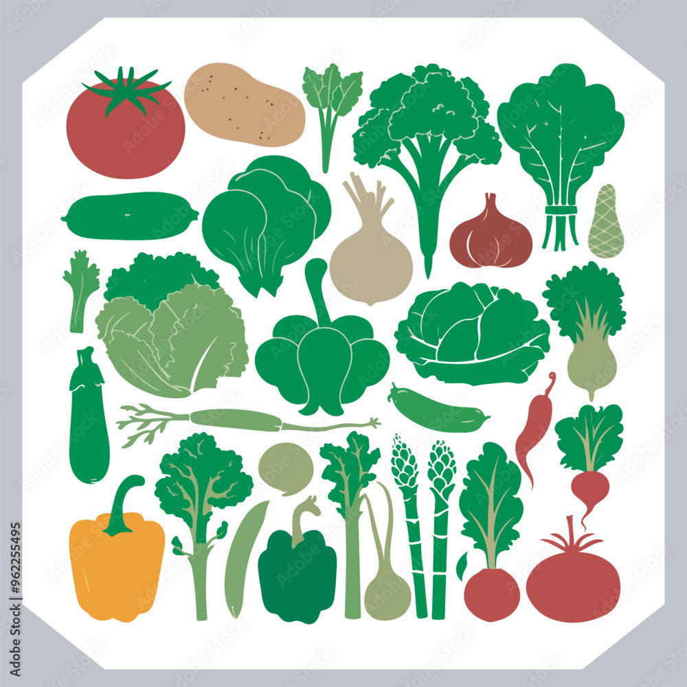 Set of vegetables black silhouette Carrot, potato, tomato, cucumber, onion, garlic, cauliflower, bell pepper, cabbage vector icon in white background. Set of vegetables black silhouette Carrot, potato, tomato, cucumber, onion, garlic, cauliflower, bell pepper, cabbage vector icon in white background.