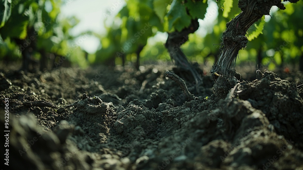 A close-up of dirt amidst a field, surrounded by trees A close-up of dirt amidst a field, surrounded by trees