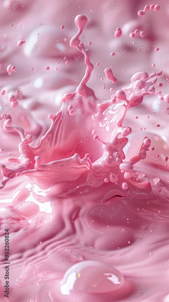 Liquid cosmetic 3D hydration fluid splash isolated on pink pastel background Glossy fluid foundation cream liquid texture shampoo face skin care cosmetic soap concealer wave liquid splash ads Liquid cosmetic 3D hydration fluid splash isolated on pink pastel background Glossy fluid foundation cream liquid texture shampoo face skin care cosmetic soap concealer wave liquid splash ads
