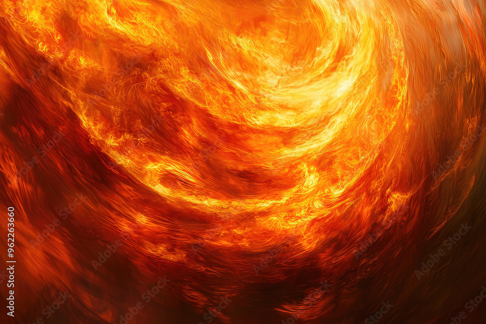 A fiery vortex dances, a mesmerizing swirl of orange and red flames. The intense heat seems to radiate from the image, creating an atmosphere of both beauty and danger. A fiery vortex dances, a mesmerizing swirl of orange and red flames. The intense heat seems to radiate from the image, creating an atmosphere of both beauty and danger.
