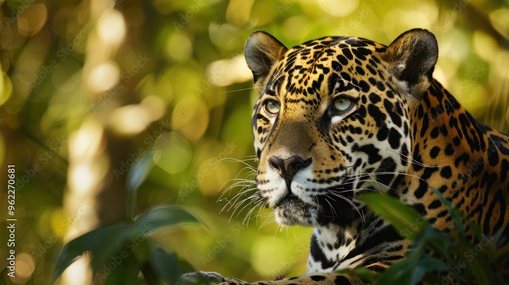 Jaguar Portrait in the Rainforest Jaguar Portrait in the Rainforest