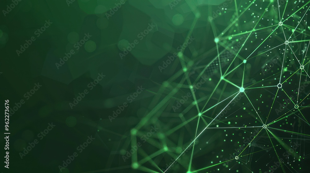Obraz premium Abstract Green Network