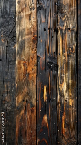 Planks of dark old wood texture background 