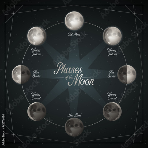 Moon Phases Poster