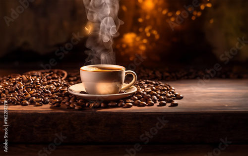 International Coffee Day and Coffee Fest with Mocha, Americano, Misto, Espresso, Latte, Cappuccino 