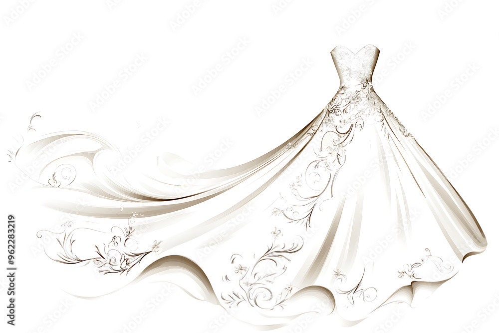 Woman with Abstract Butterfly Dress. Style Beauty Ink Art. Fashion Background Woman with Abstract Butterfly Dress. Style Beauty Ink Art. Fashion Background