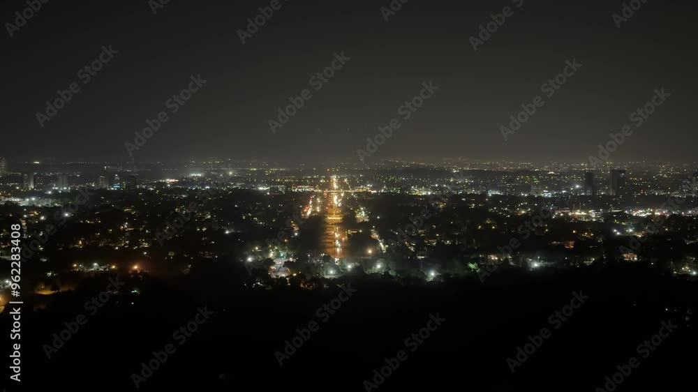 Daman e Koh Islamabad night view. Daman e Koh night Timelapse. Islamabad view from Daman e Koh, Margalla Hills. Daman e Koh Islamabad night view. Daman e Koh night Timelapse. Islamabad view from Daman e Koh, Margalla Hills.