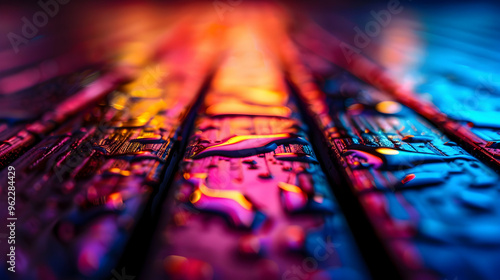 close up of colorful abstract background photo