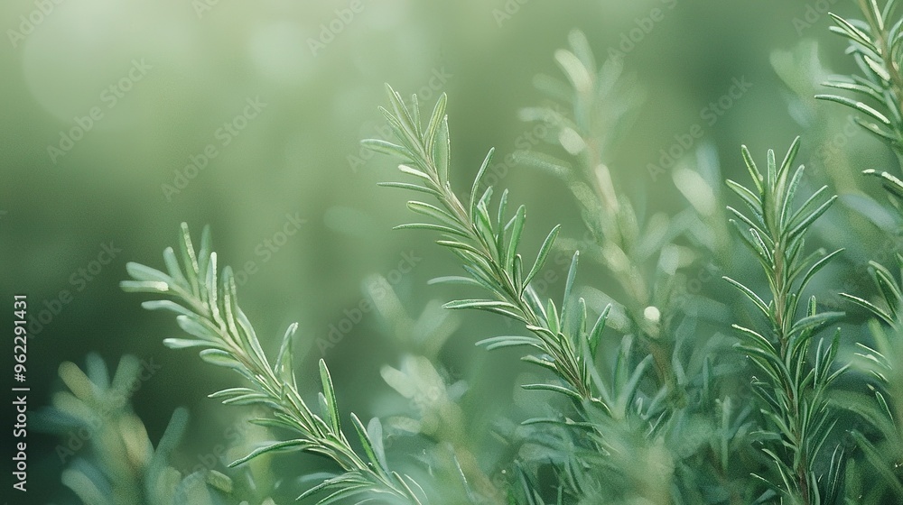A close-up of a green plant with numerous leaves in the foreground and a blurry background A close-up of a green plant with numerous leaves in the foreground and a blurry background