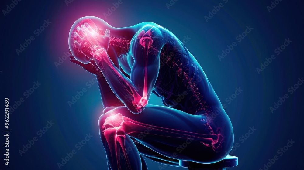Human Figure with Painful Bones Human Figure with Painful Bones