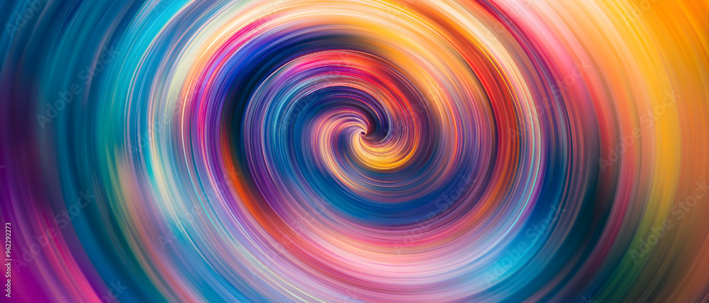 Circular Motion Blur Patterns in Vibrant Colors Circular Motion Blur Patterns in Vibrant Colors