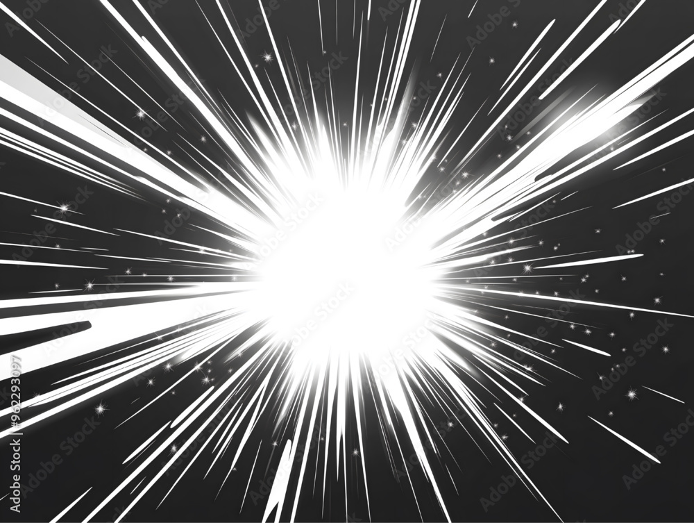 Obraz premium Speed Lines Manga Comic Effect