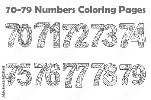 Number Coloring Pages Preschool Learning and Tracing Number Worksheet