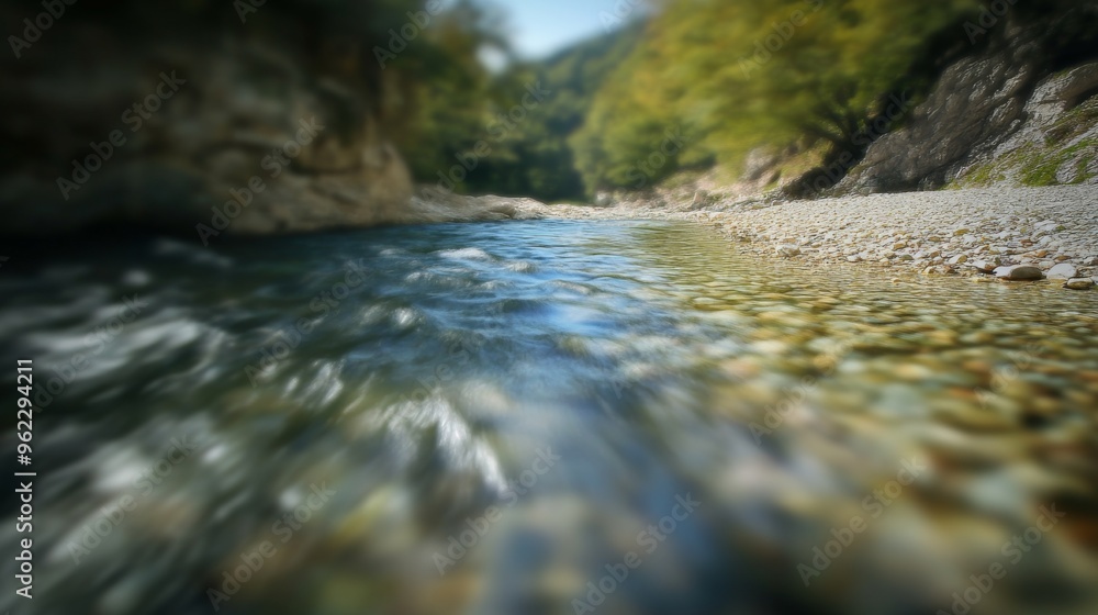 Fototapeta premium Serene River Flow