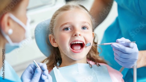 Cheerful Child at the Dentist