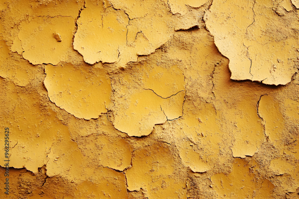 Dynamic grunge abstract ocher background, textured concrete wall. Abstract modern art concept with big rough strokes.	