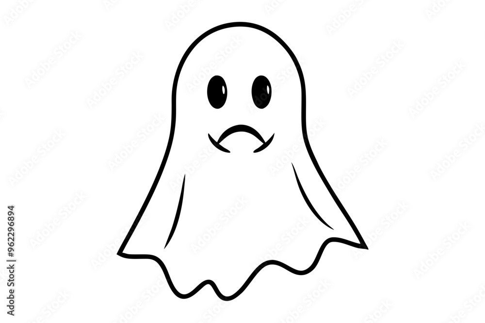 A cute funny happy ghosts. Childish spooky boo characters for kids. Magic scary spirits with different emotions and face expressions. Isolated flat cartoon vector illustrations of comic phantoms A cute funny happy ghosts. Childish spooky boo characters for kids. Magic scary spirits with different emotions and face expressions. Isolated flat cartoon vector illustrations of comic phantoms