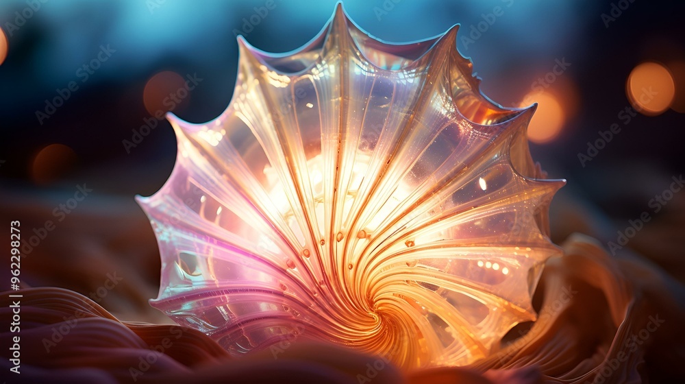 Obraz premium a close up of a shell. 