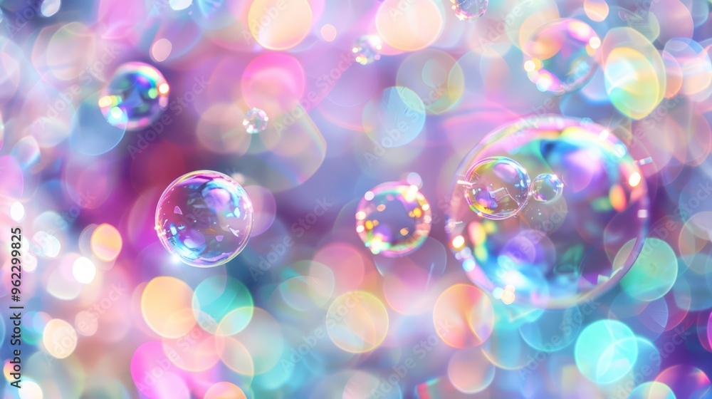 Colorful Bubbles in a Dreamy Atmosphere Colorful Bubbles in a Dreamy Atmosphere