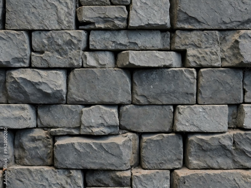 A seamless gray stone wall texture with concrete spots, creating a versatile background for your text or design. A seamless gray stone wall texture with concrete spots, creating a versatile background for your text or design.