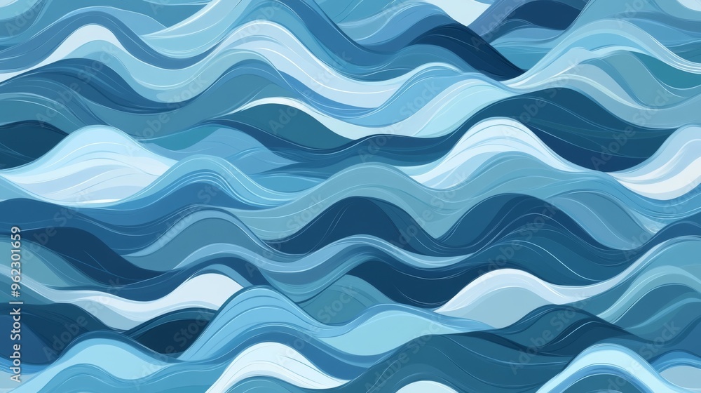 Abstract Blue Waves Abstract Blue Waves