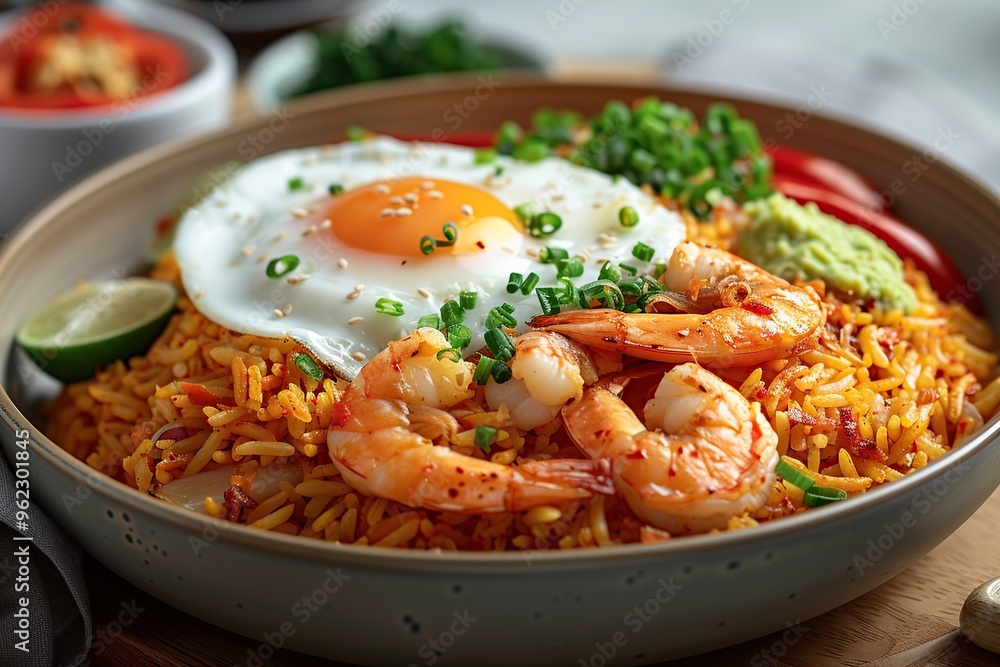 Fried Rice with Shrimp and Fried Egg Fried Rice with Shrimp and Fried Egg