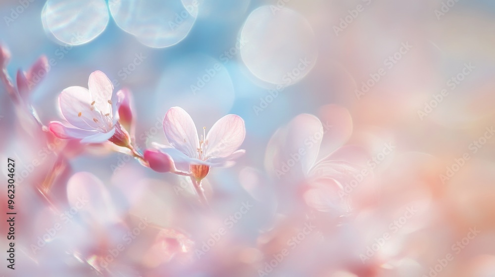 Soft Blossoms in Pastel Hues Soft Blossoms in Pastel Hues