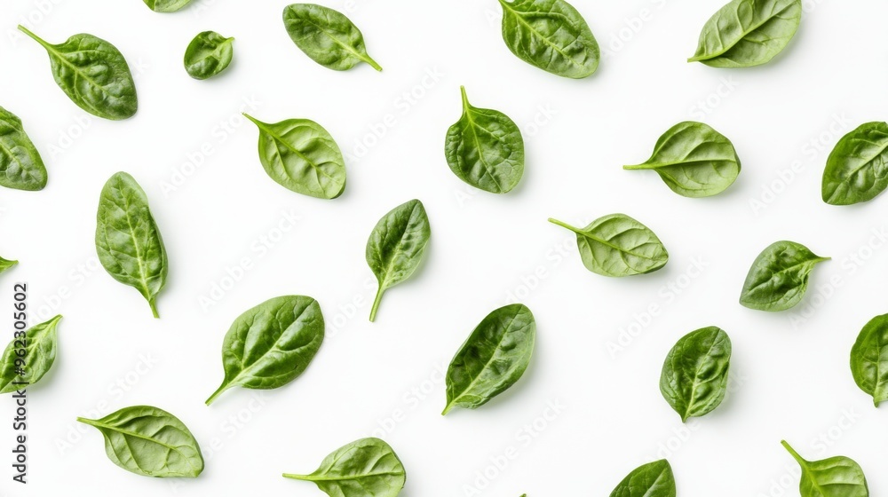 Fresh Basil Leaves Pattern Fresh Basil Leaves Pattern
