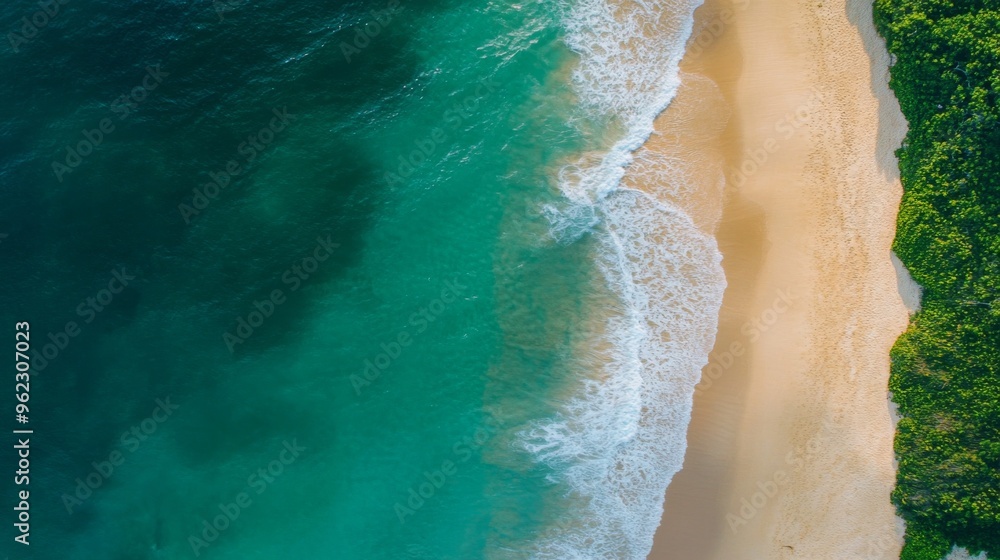 Serene Beach Aerial View Serene Beach Aerial View