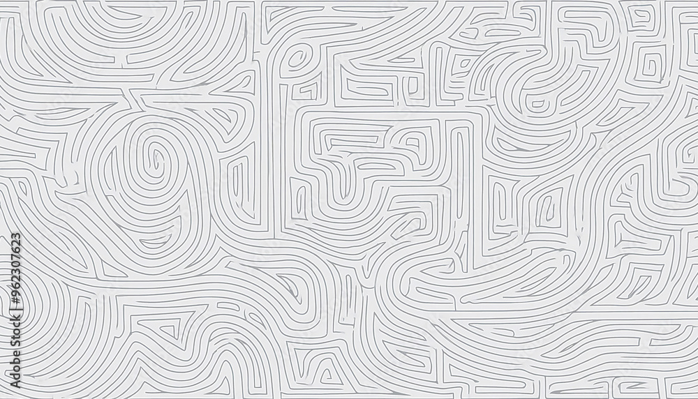 Light texture in light gray tones based on the image of labyrinths. Gray background Light texture in light gray tones based on the image of labyrinths. Gray background