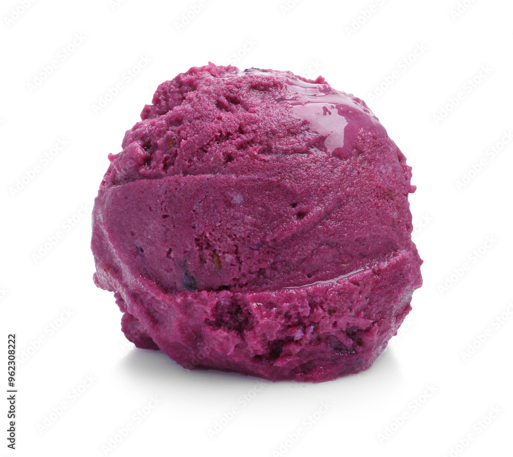 Scoop of delicious sorbet isolated on white Scoop of delicious sorbet isolated on white