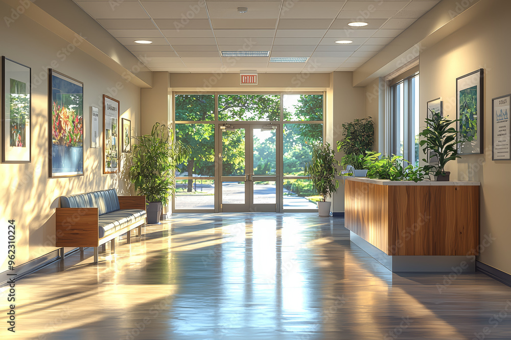 A health clinic offering new services, representing advancements in healthcare and community well-being. Concept of medical development and public health. A health clinic offering new services, representing advancements in healthcare and community well-being. Concept of medical development and public health.