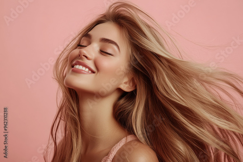 a close up of a blond woman's face