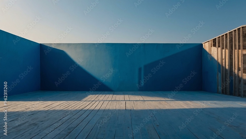 Blue background with light and shadow gradients. Blue background with light and shadow gradients.