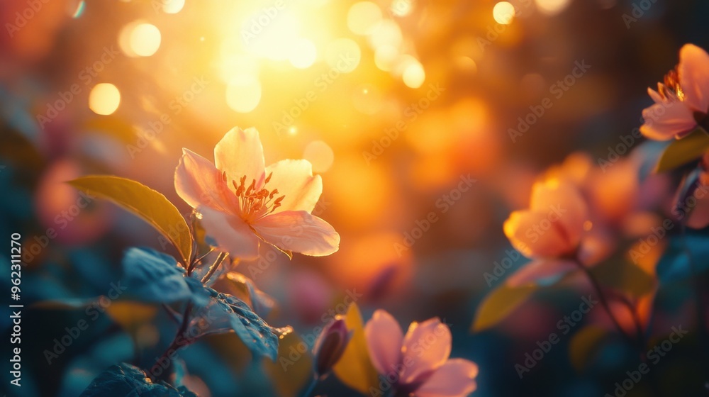 orange flower in spring orange flower in spring