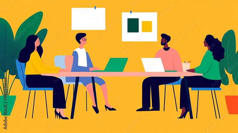 Co-working environment with diverse groups engaging in meetings, brainstorming sessions, and creative projects Co-working environment with diverse groups engaging in meetings, brainstorming sessions, and creative projects