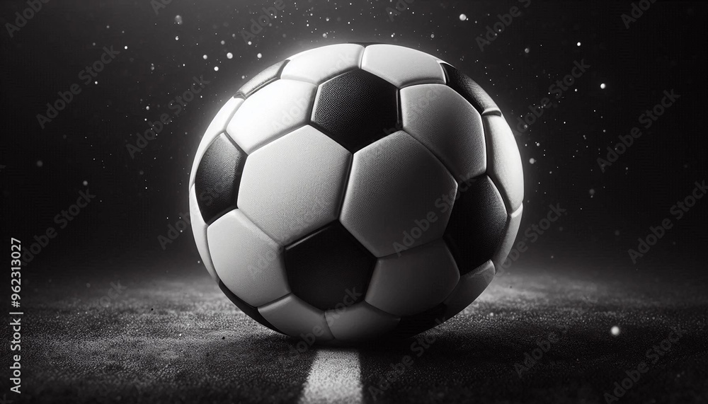 Fototapeta premium Leather soccer ball.