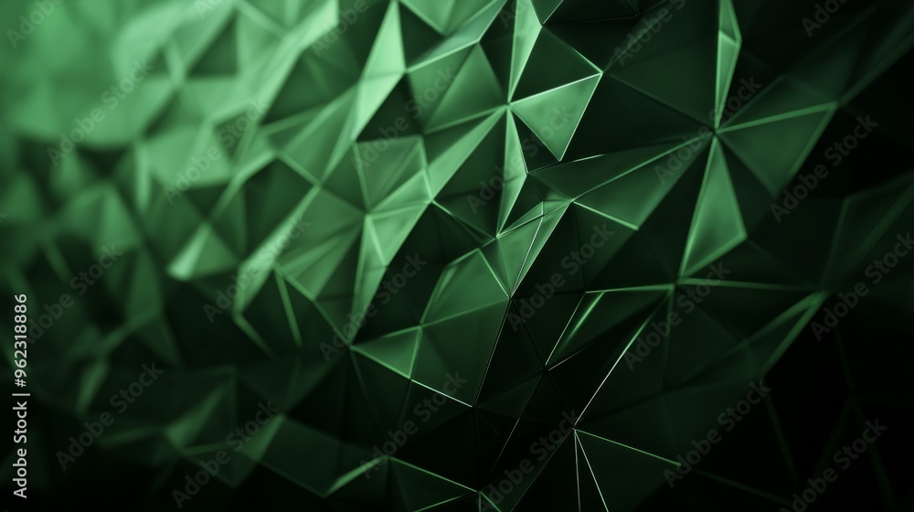 Obraz premium Geometric Green Textures